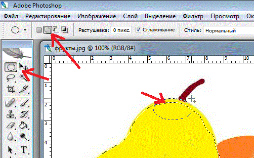 Уроки Photoshop. Работа с выделенными областями. Инструменты группы Лассо