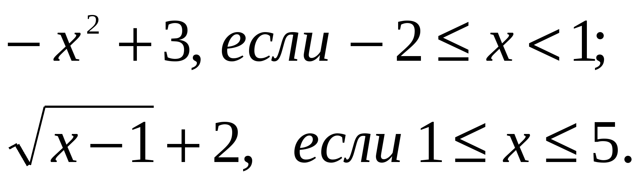 Тест Функции для девятиклассников