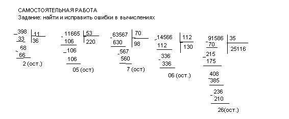 Конспект урока математики по теме «Деление с остатком»