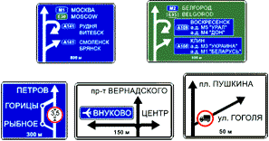 Знаки дорожного движения России
