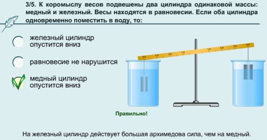 Открытый урок по физике на тему Закон Архимеда (7 класс)