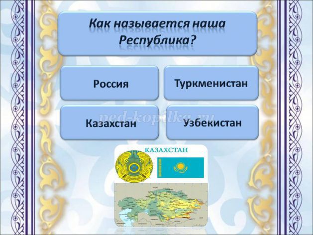 Викторина для начальных классов «Что мы знаем о своей стране?»