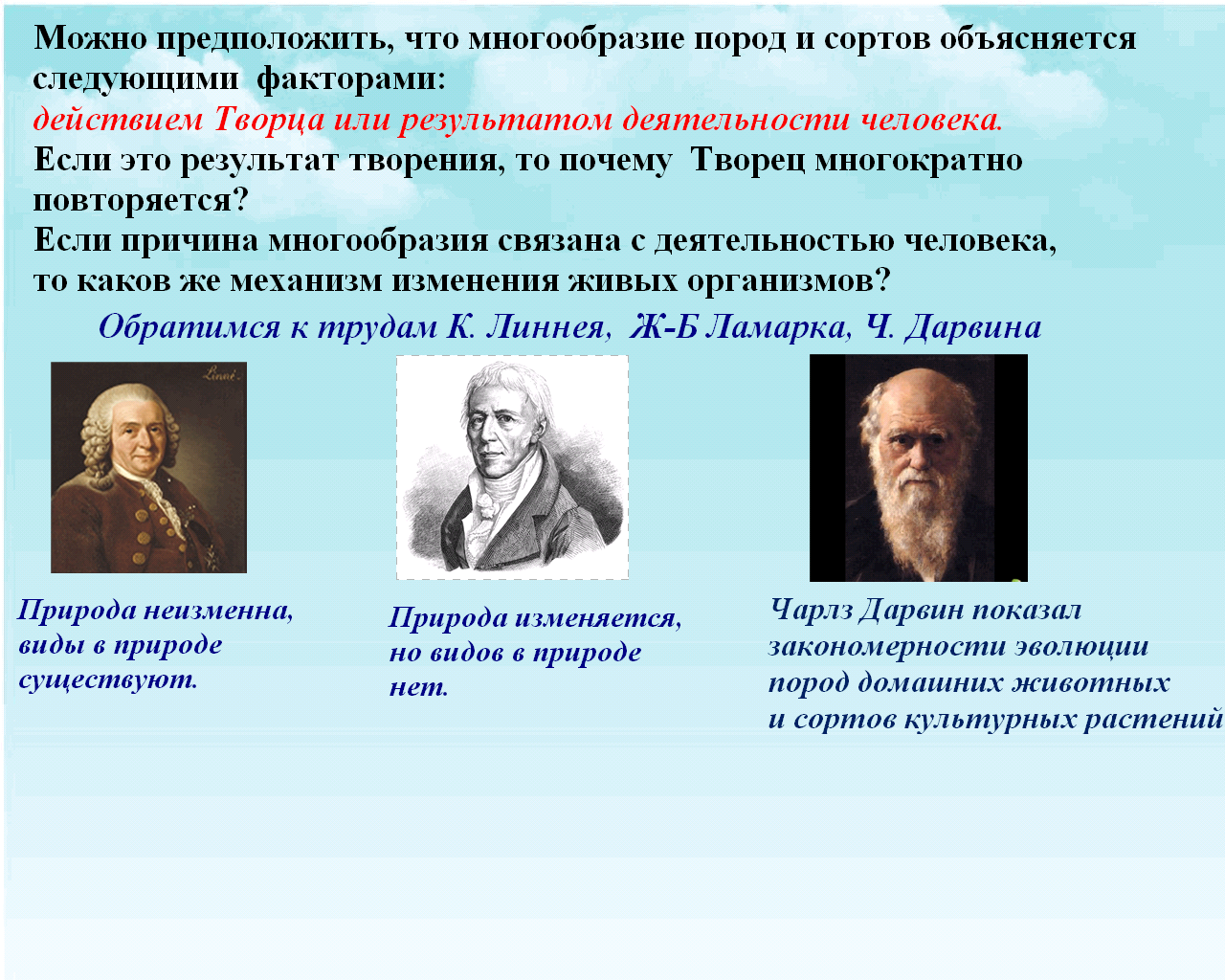 Конспект, флипчарт урока по биологии для 11 класса по теме «Учение Ч.Дарвина об искусственном отборе».