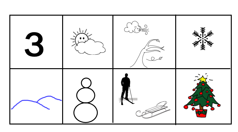 Конспект занятия с детьми старшего дошкольного возраста по теме: Составление рассказа о зиме с использованием мнемотаблицы.