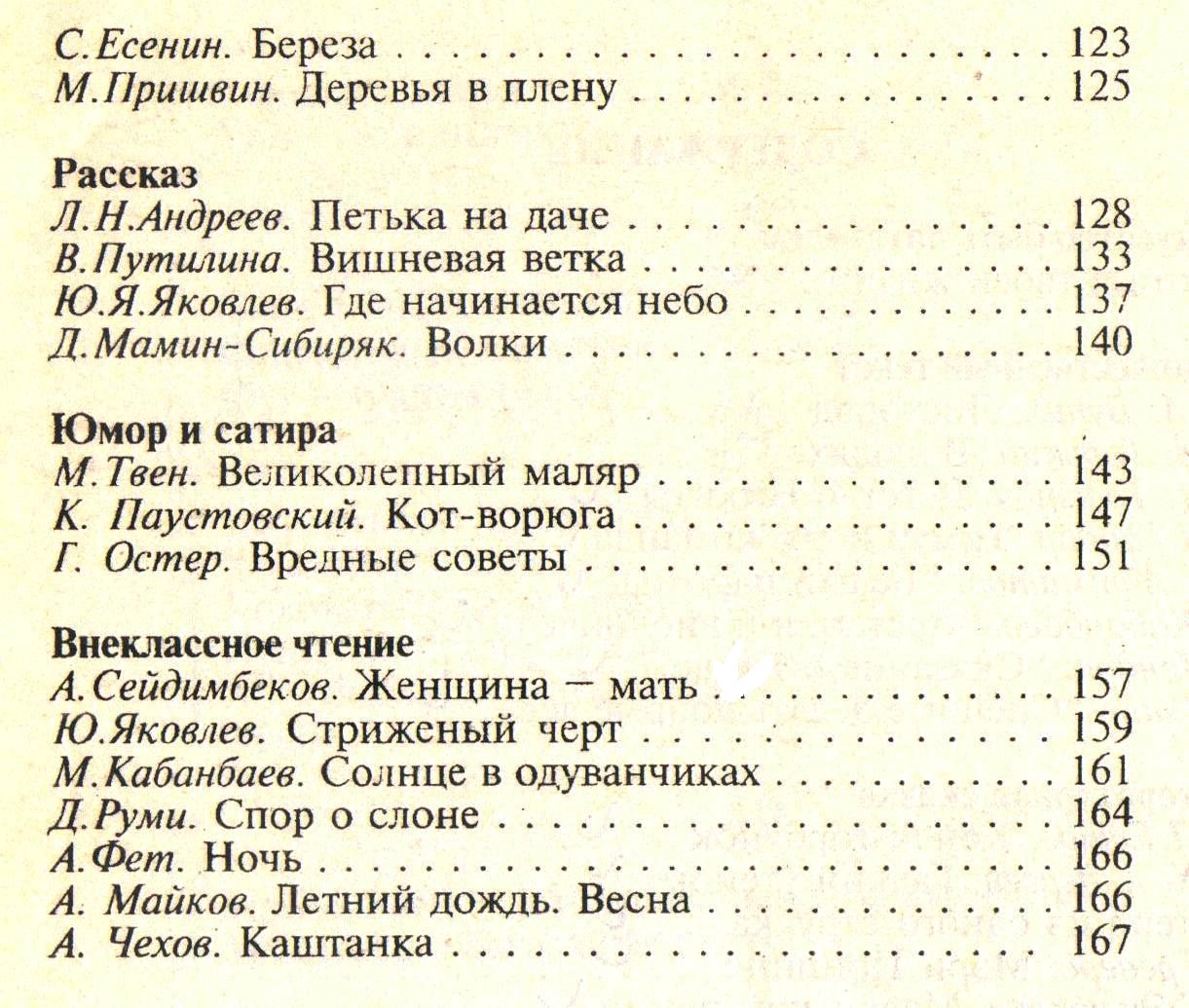 Поурочное планирование по литературному чтению в 7 классе 36 часов.