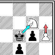 Далеко продвинутая проходная шахматная пешка.