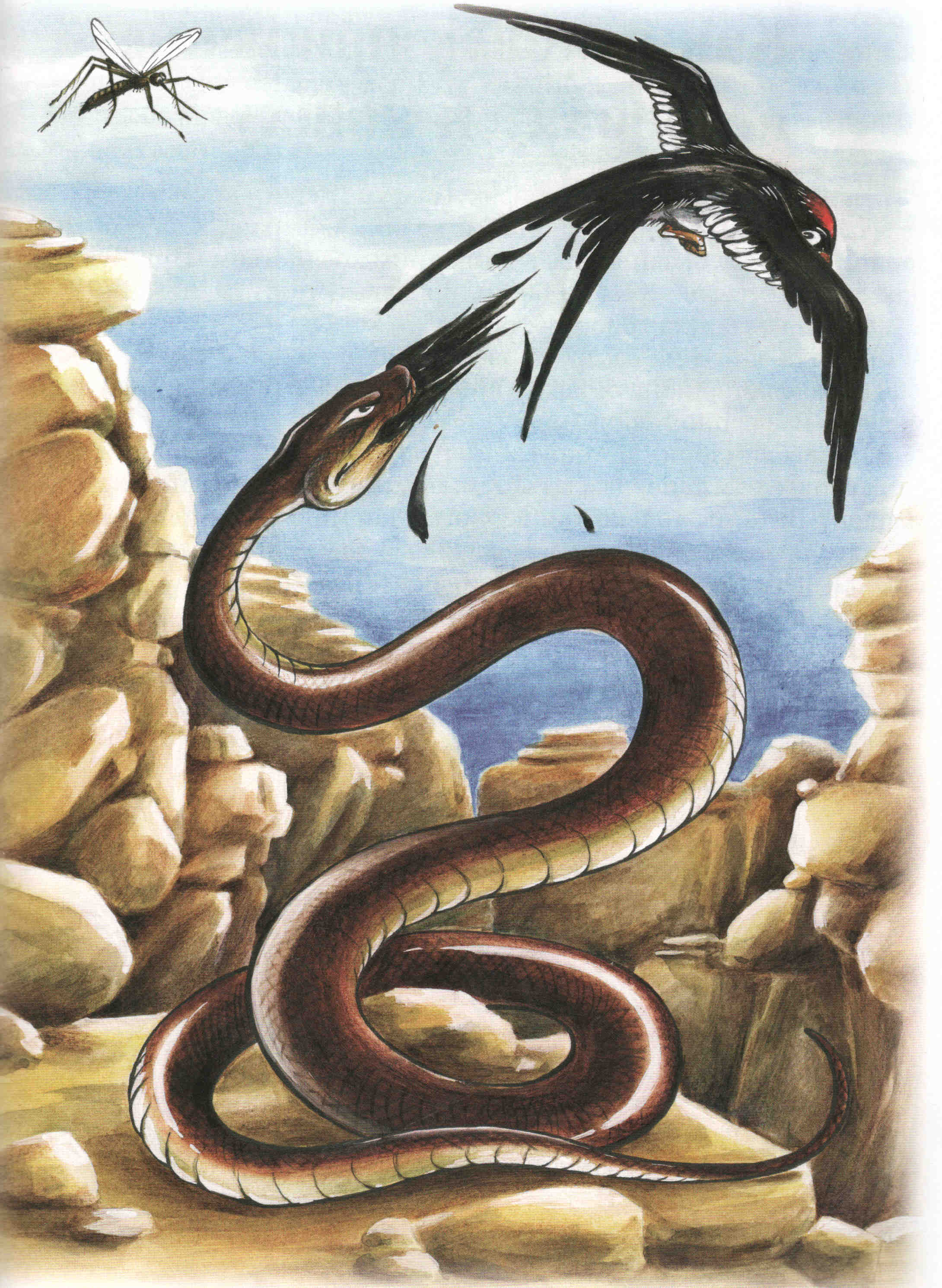 Қарлығаш пен дәуіт. Ласточка и змея. Айдахар змея. Почему у ласточки хвост рожками. Ласточка и змея сказка.