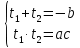 Решение квадратных уравнений способом переброски