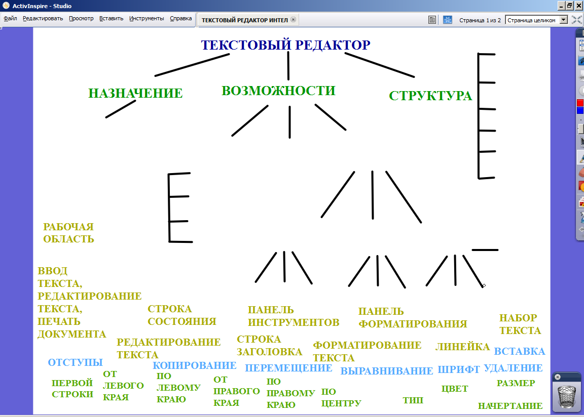 Урок по теме Работа с фрагментами текста.