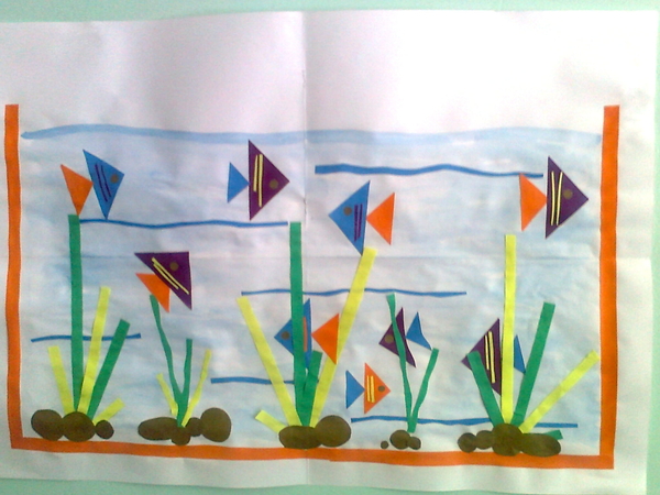 Урок по рисованию в классе предшкольной подготовки по теме Рыбки в аквариуме