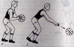 Тема: Баскетбол. Передача мяча двумя руками от груди, ведение в движении.