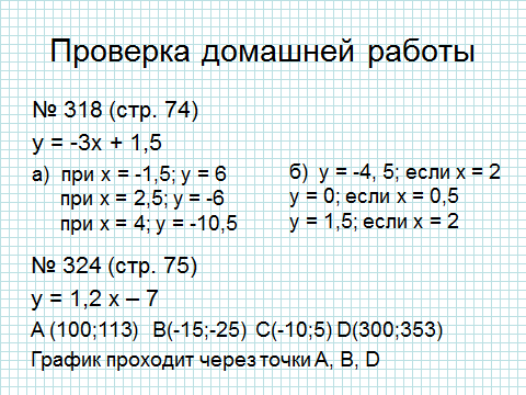 План конспект урока алгебры Взаимное расположение графиков линейных функций