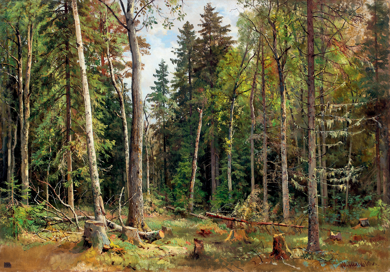 Иван Шишкин рубка леса