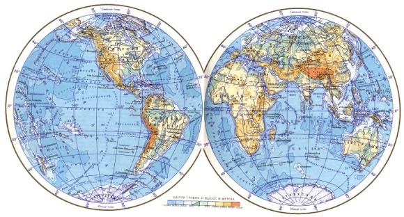 Определение координат разных точек Земли, а также нахождение тех или иных точек по их координатам»
