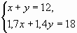 Решение систем линейных уравнений методом Крамера