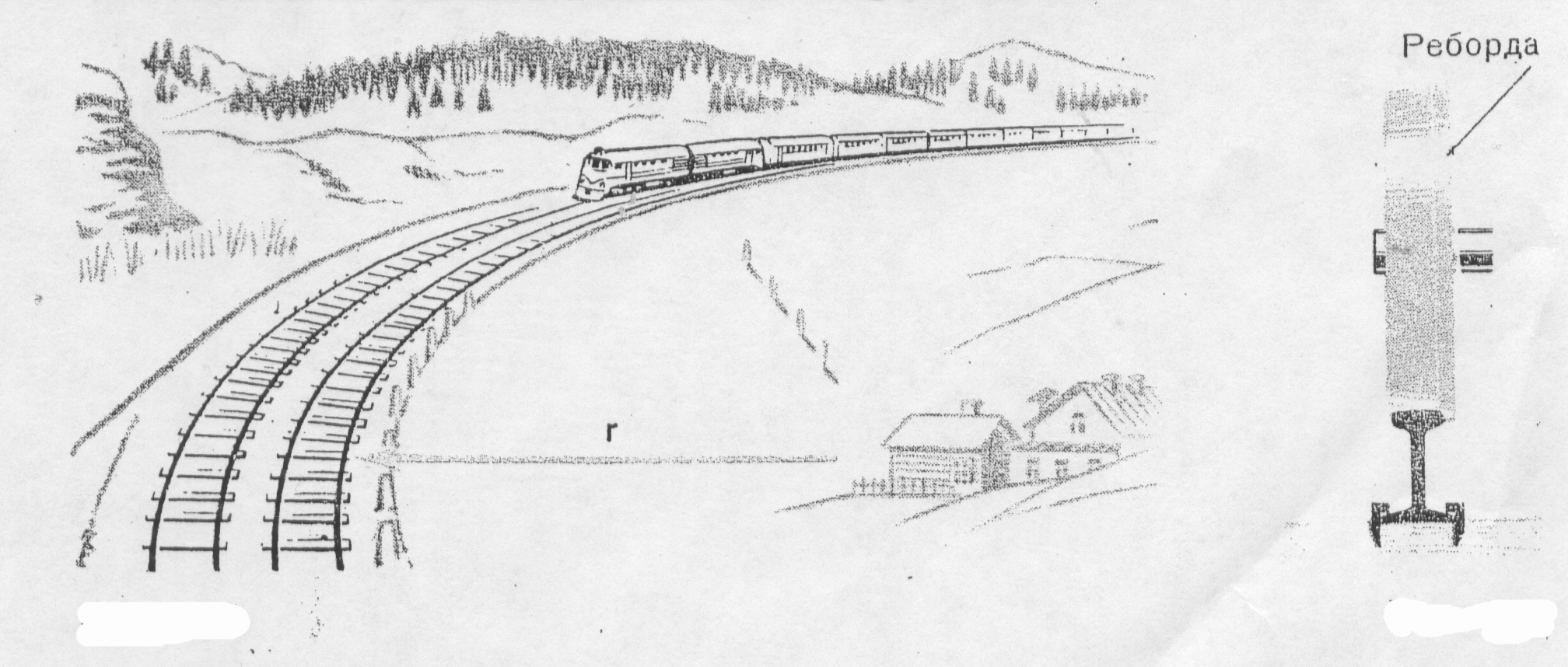 Железнодорожные пути рисунок
