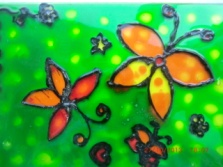 Мастер-класс занятия витражной росписи по стеклу «Гармонизация цветовых отношений при работе с яркими красками»