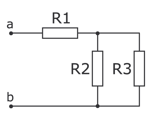 Три последовательных резистора