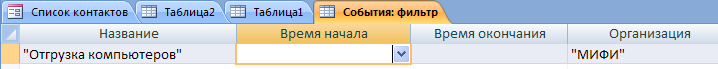 Сборник лабораторных работ на созданию база данных