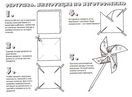 Разработка урока : Изготовление игрушки-вертушки