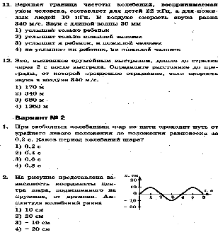 Тесты по физике 11 класс