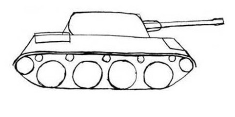 Поэтапное рисование танка 2 класс ИЗО