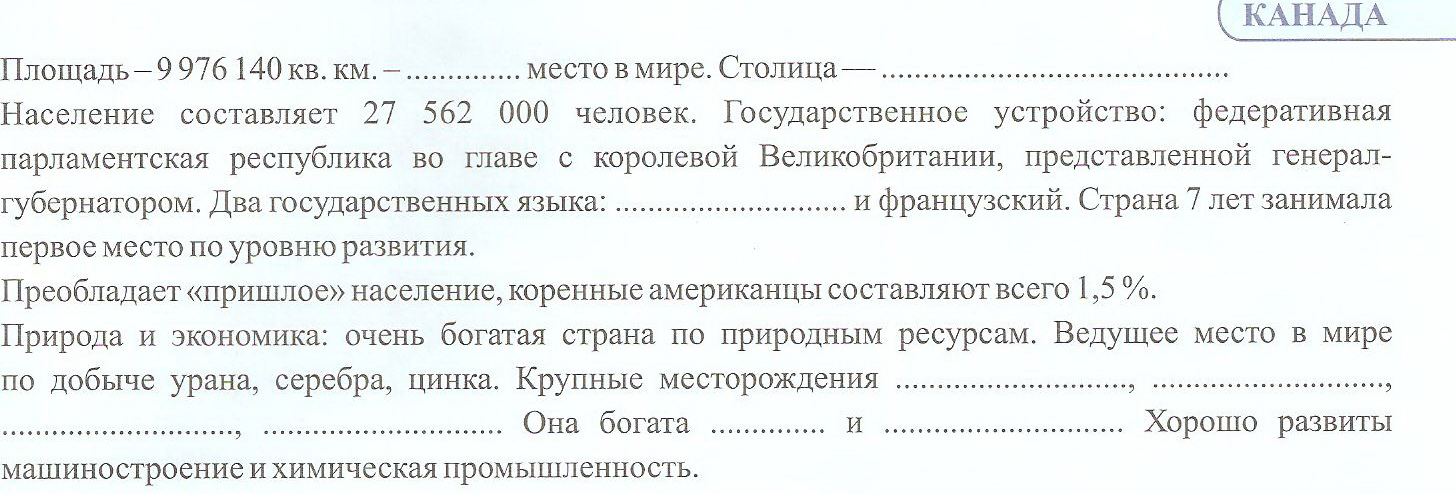 Задания для индивидуальной работы 7 класс