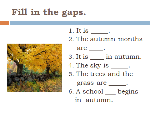 План-конспект урока по английскому языку на тему Seasons and the weather (5 класс)