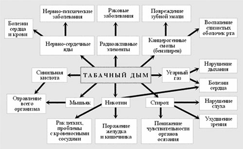 Раздаточный материал на тему негативное воздействие курения и алкоголя