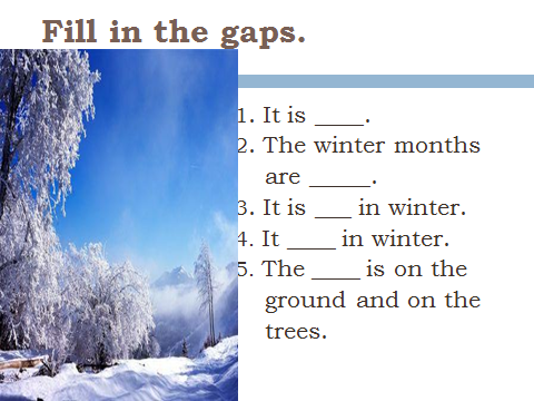 Итоговый урок в 4 классе по английскому языку Seasons, Weather and Sport