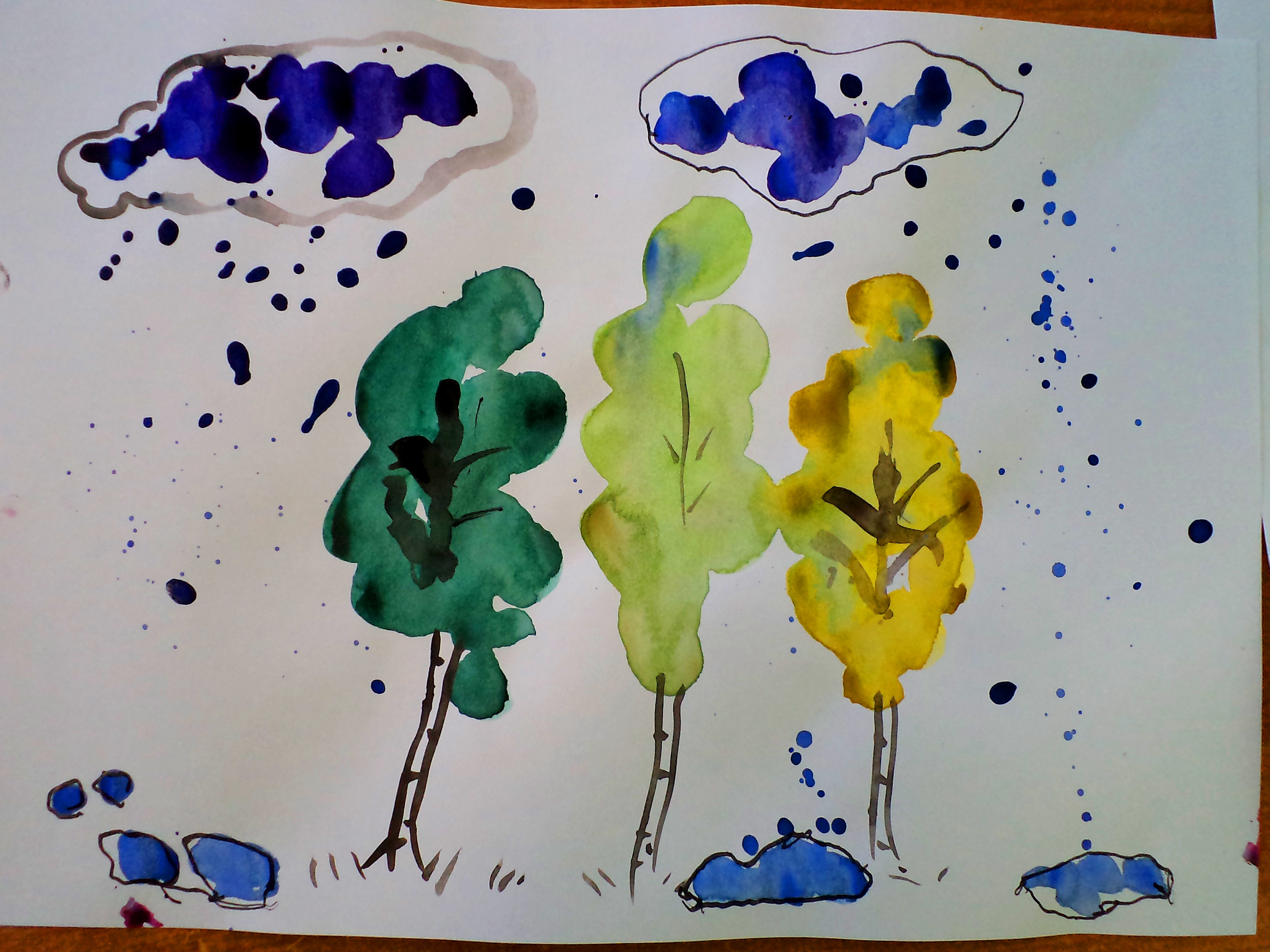 1 кл уроки изо. Рисунки красками для детей. Рисование для детей 1. Рисование пятнами для детей. Идеи для рисунков красками.