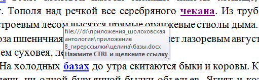 Использование произведений М.А. Шолохова при изучении курса информатики в 5 – 11 классах