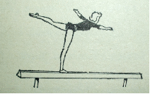 Урок по гимнастике на темуОбучение опорному прыжку через коня,козла, упражнению на бревне(10 класс)