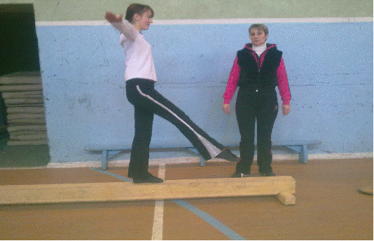 Урок по гимнастике на темуОбучение опорному прыжку через коня,козла, упражнению на бревне(10 класс)