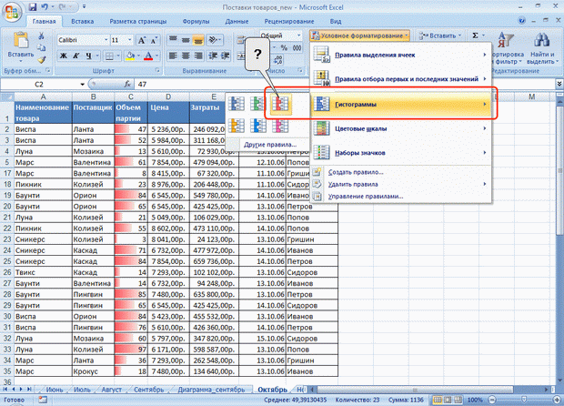 Тестовые задания по программе Excel 2007