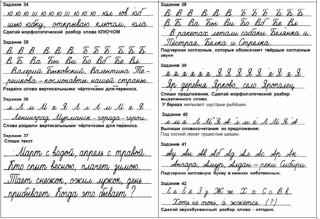 Минутка правописания на уроках русского языка 2 класс