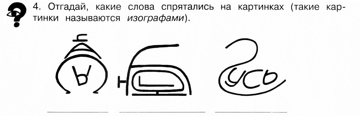 Отгадай какие слова спрятались на картинках изографы