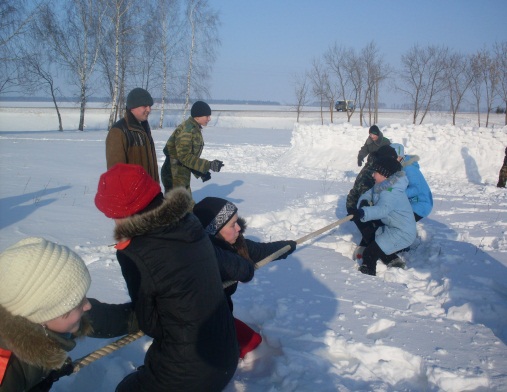 Село-Чура урта мәктәбендә хәрби-патриотик тәрбия.