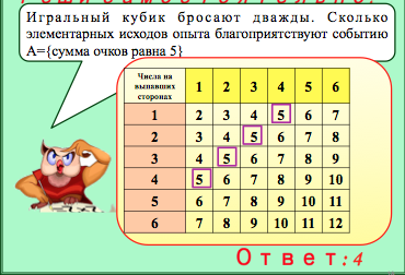 Урок алгебры Решение вероятностных задач с помощью комбинаторики (9 класс).