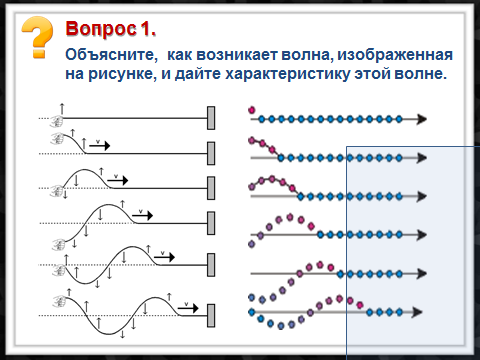 Конспект урока Поперечные и продольные волны 9 класс