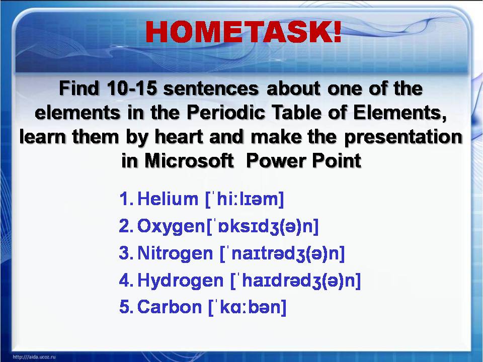 Методическая разработка урока по иностранному (английскому) языку: «Chemical Elements, Compounds, the Periodic Table of Elements and States of Matter» («урок химии на английском языке») с использованием лингафонного оборудования