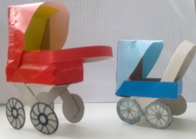 Как сделать модель детской коляски из спичечных коробков