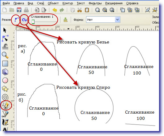 Длина кривой в кореле