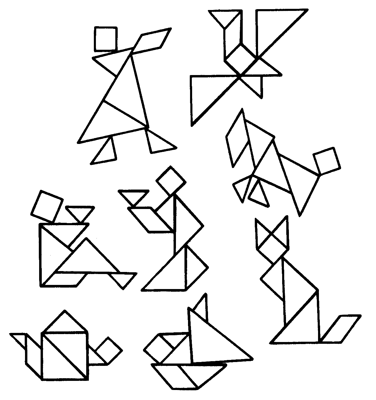 Составление узоров из геометрических фигур