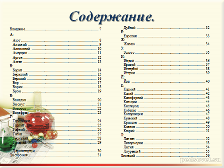 Естественно научный проект Краткий познавательный этимологический словарь химических элементов таблицы Д. И. Менделеева от А до Я.