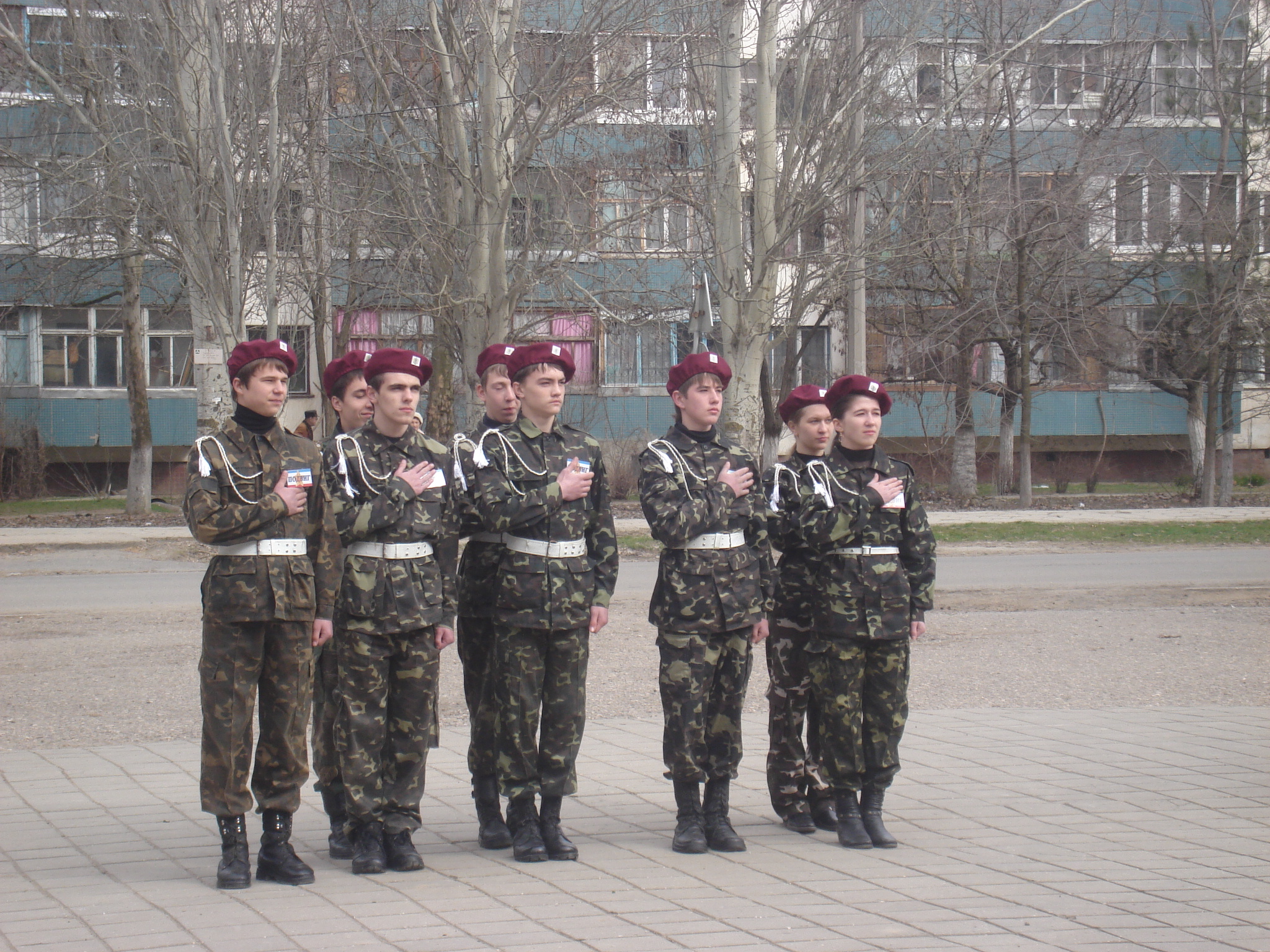 Отряд юных армейцев школы