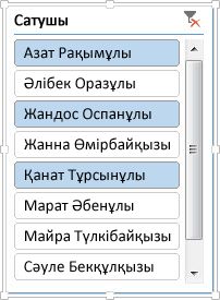 Кестелік деректер қорын ұйымдастыру. Сұрыптау . Сүзгіш сабақ жоспары