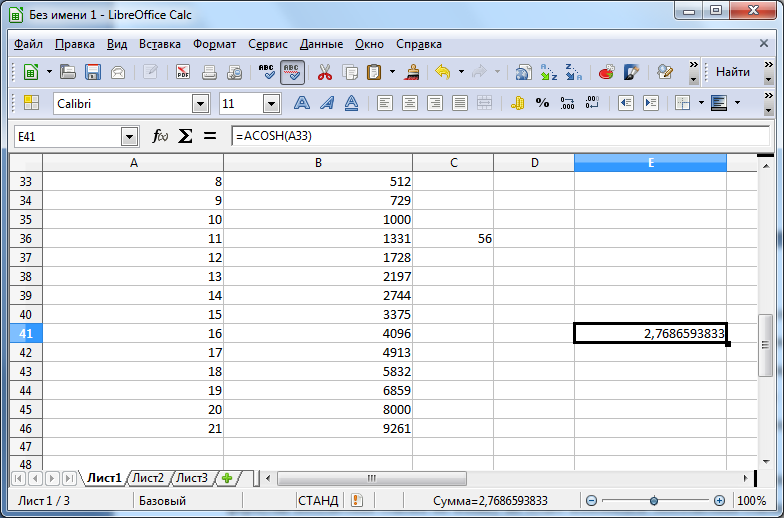 Методические указания к практическим и лабораторным работам «Табличный процессор LibreOffice Calc»