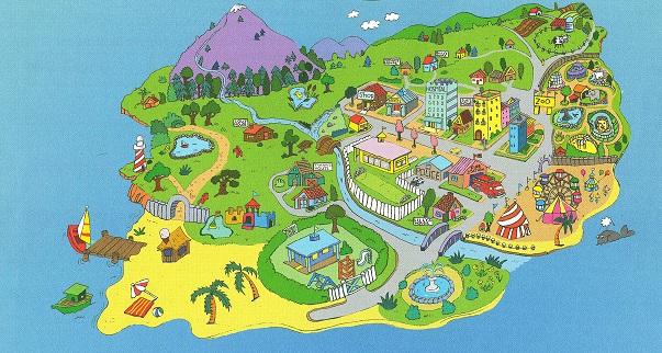 Карта острова (приложение к технологической карте открытого урока)