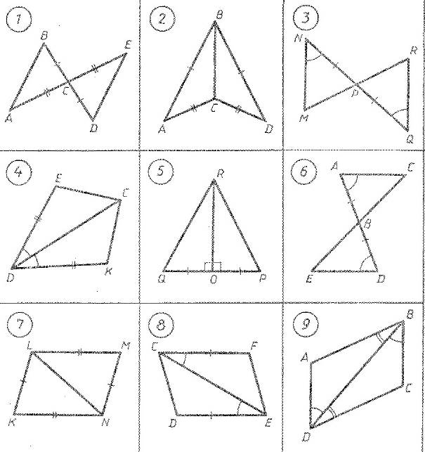 Круговой зачет по математике по темам «Треугольники», «Медианы, биссектрисы и высоты треугольника», «Параллельные прямые», «Задачи»